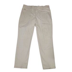 Nine West Pull On Capri Pants Khaki Womens 12 Business Casual Office